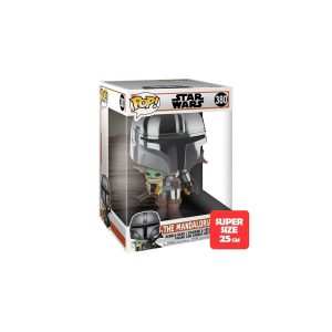 STAR WARS – THE MANDALORIAN – POP FUNKO VINYL FIGURE 380 MANDALORIAN W/ THE CHILD 25CM