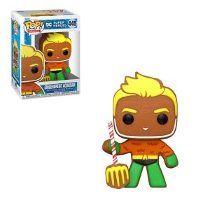 IN ARRIVO: DC COMICS: HOLIDAY – POP FUNKO VINYL FIGURE 445 GINGERBREAD ACQUAMAN 9CM