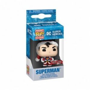 DC COMICS: HOLIDAY – POP FUNKO VINYL KEYCHAIN SUPERMAN (MT) 4CM