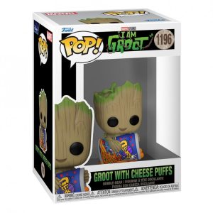 MARVEL: I AM GROOT – POP FUNKO VINYL FIGURE 1196 GROOT W/CHEESE PUFFS 9CM